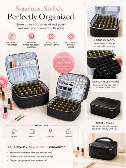 Nail Polish Organizer Bag