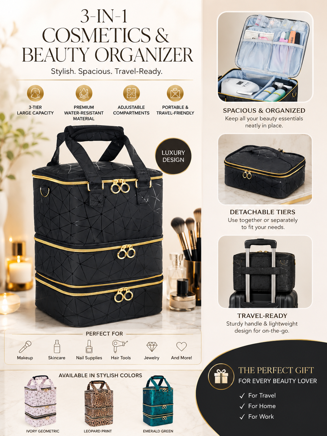 Nail Polish Organizer Bag